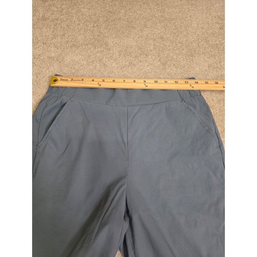 Modern Ambition Women Slate Blue Gray Recycled Nylon Stretch Active Pants Size M - Picture 4 of 8